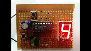 Seven Segment Counter 0 - 9 අංක ගණිනයක් #Youtube #Counter #Circuits