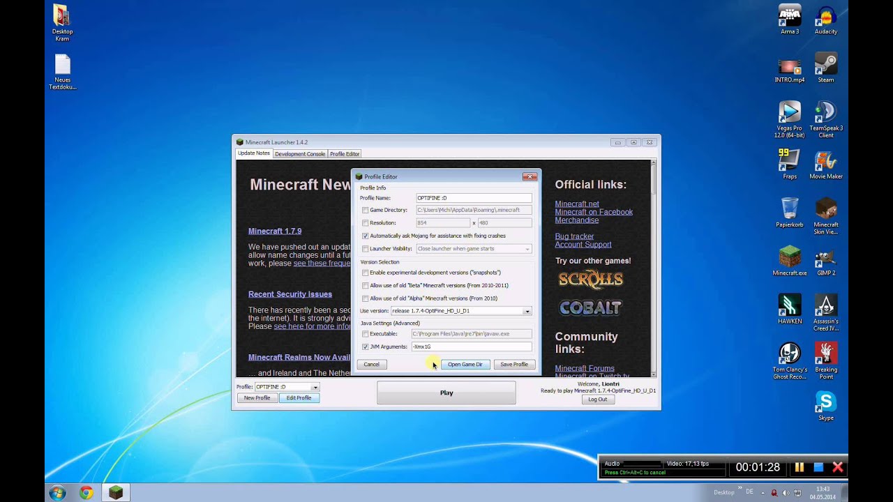 Wie weise ich minecraft java mehr ram zu tutorial how to deutsch