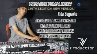 KARAOKE CINTASEGITIGA ( Rita Sugiarto) NEW VERSION Nada Cewek #jy #karaokedangdut #viral