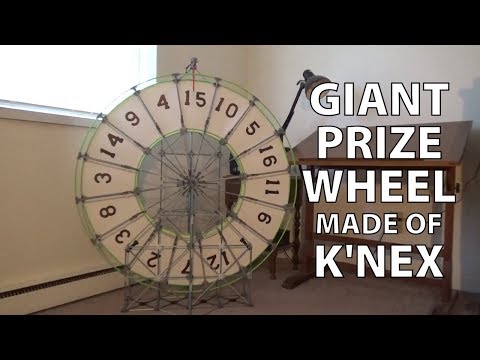 Giant Prize Wheel Made of K'Nex