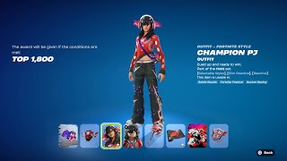How To Get Champion PJ Skin FREE In Fortnite! (Unlocked LEGO Champion PJ Style)