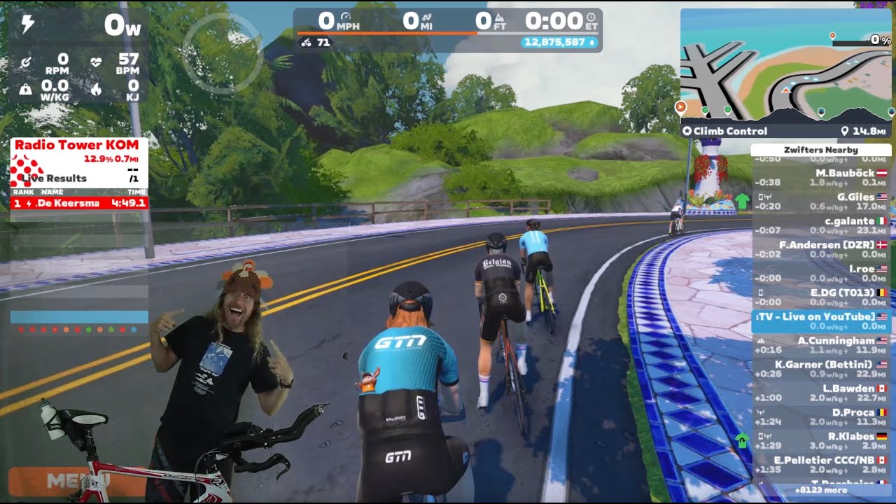 Zwift Ride - 4 Hour Zone on Four Horsemen