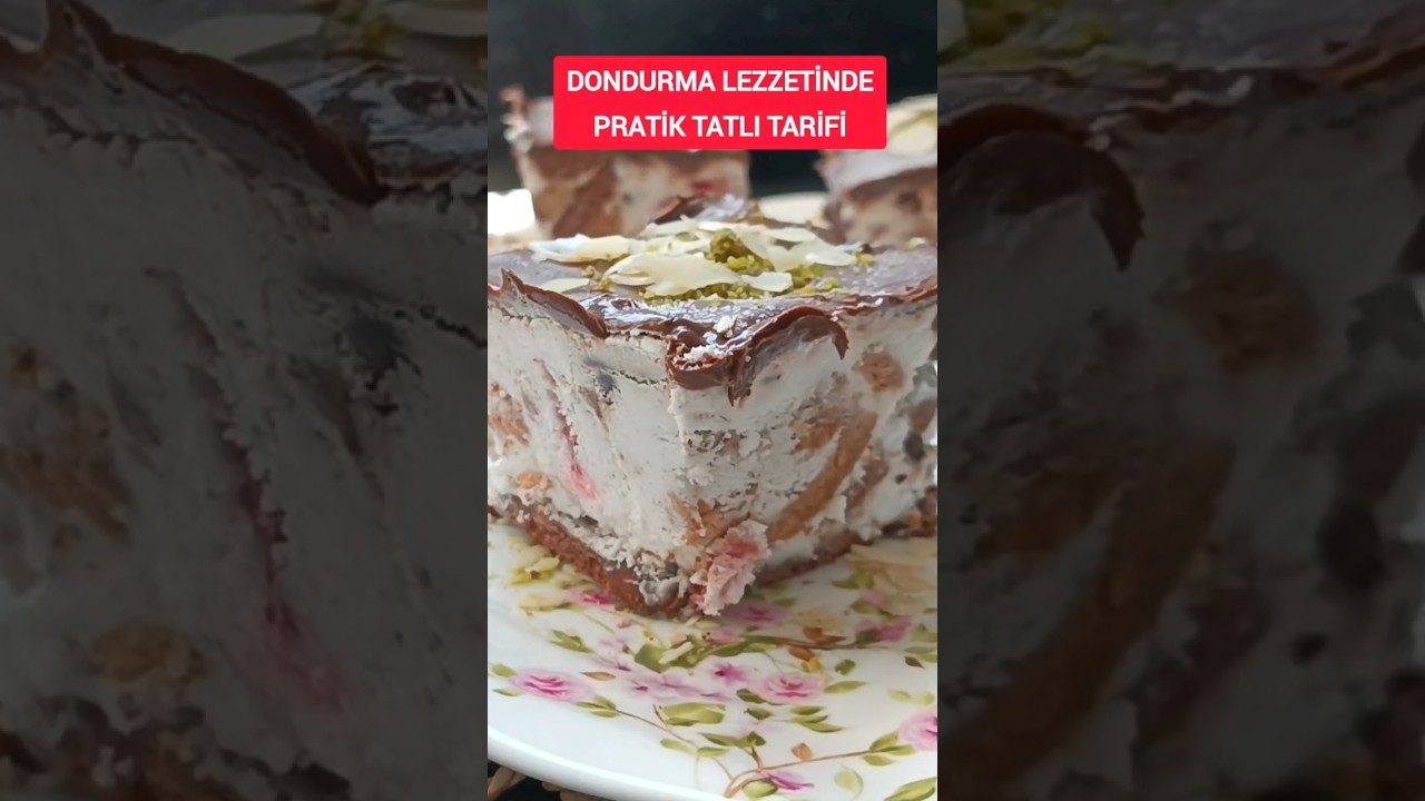 ✅BU TATLI YAZA DAMGASINI VURACAK ‼️ DONDURMA LEZZETİNDE PRATİK TATLI TARİFİ #keşfet #shorts