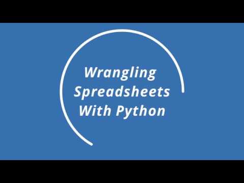 Make a Code Monday: Wrangling Spreadsheets with Python - YouTube