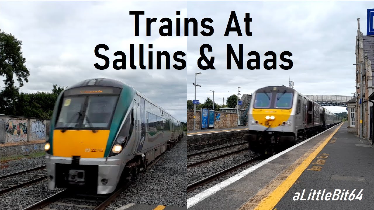 Trains at Sallins & Naas - FAST 201 & ICR ACTION (3/7/22)