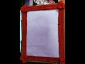 macrame thread photo frame