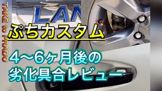ランクルプラド　ぷちカスタム 4〜6ヶ月後の劣化具合をレビュー