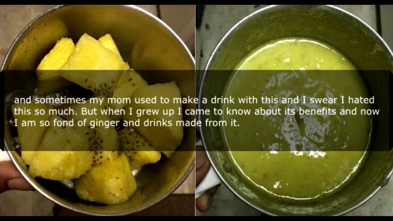 Ginger Pineapple Smoothie Weight Loss Breakfast Smoothie!1 YouTube