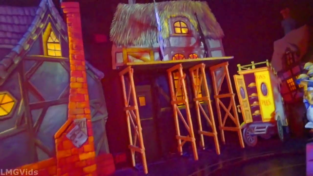 [HD] Low Light Reverse POV* Mr  Toad's Wild Ride Disneyland Full Complete Ridethrough