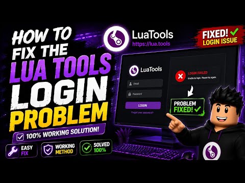 How to Login in lua Tools | How to fix the lua Tools Login Problem #luatools #luatoolsloginproblem