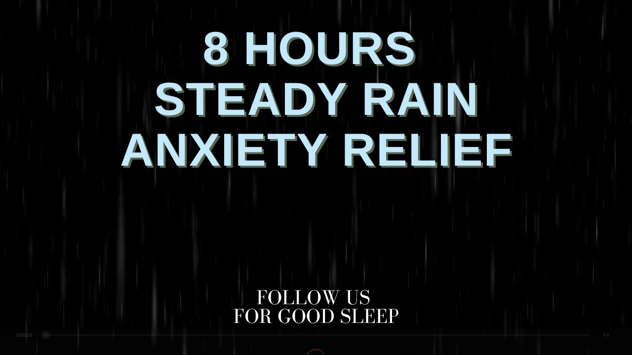 Дождь на Крыше – Постоянный Дождь – Снятие Тревоги – 8 Часов – Черный Экран