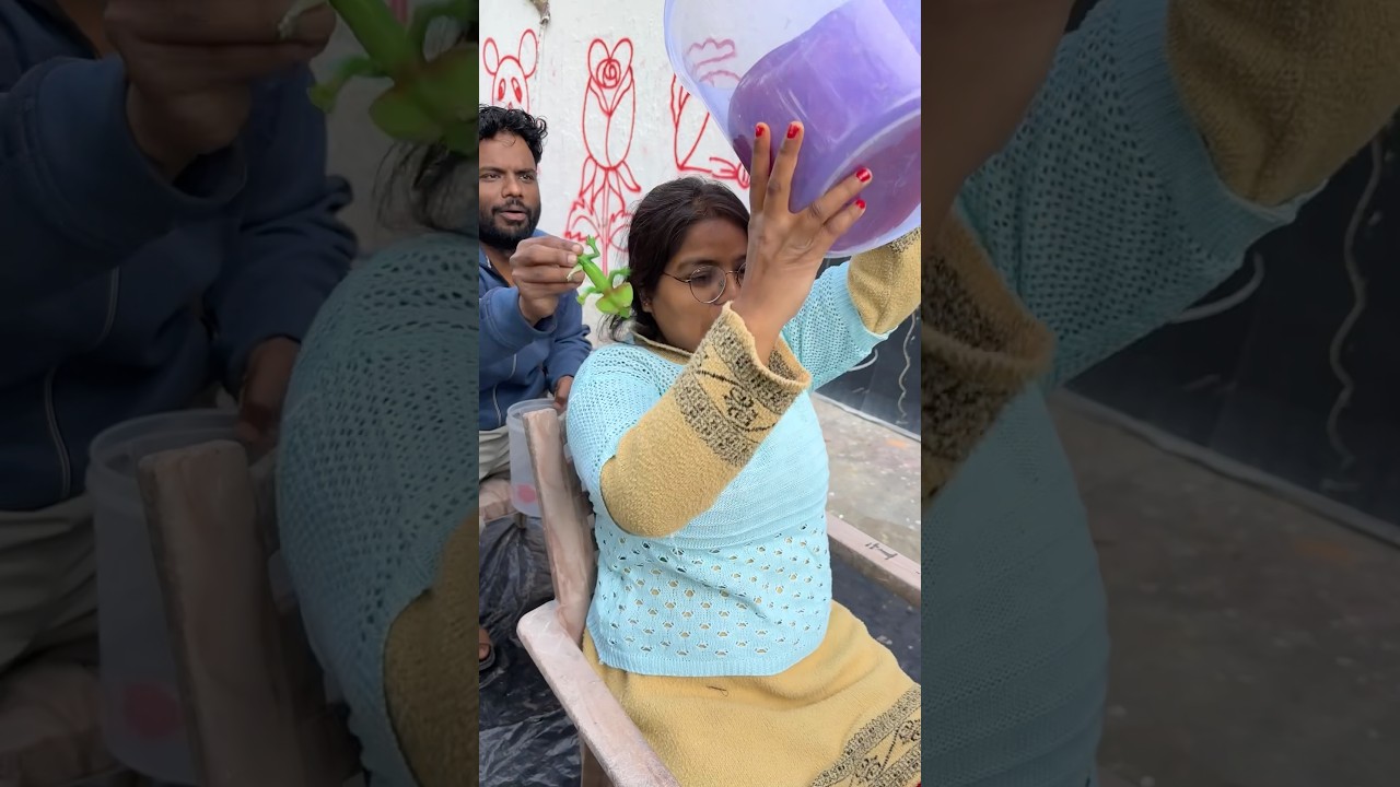 Fun Pouring Family Challenge 🙈 