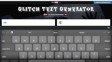How to get glitchy text (mobile/pc)