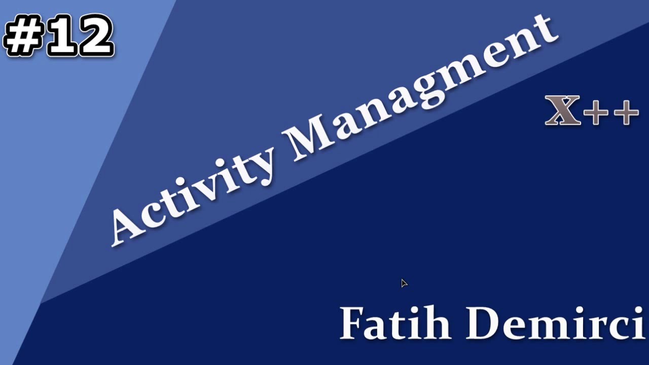 X++ :Activity Managment 12- CalcTotals, While Select - YouTube