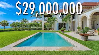 TOURING A $29,000,000 OCEANFRONT MEGA MANSION W/ TENNIS COURT, 2 POOLS IN SOUTH FLORIDA