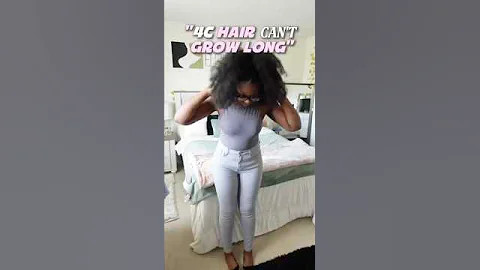“They say 4c hair can’t grow long” #naturalhair #4chair #type4hair #curlyhair #curlyhairroutine