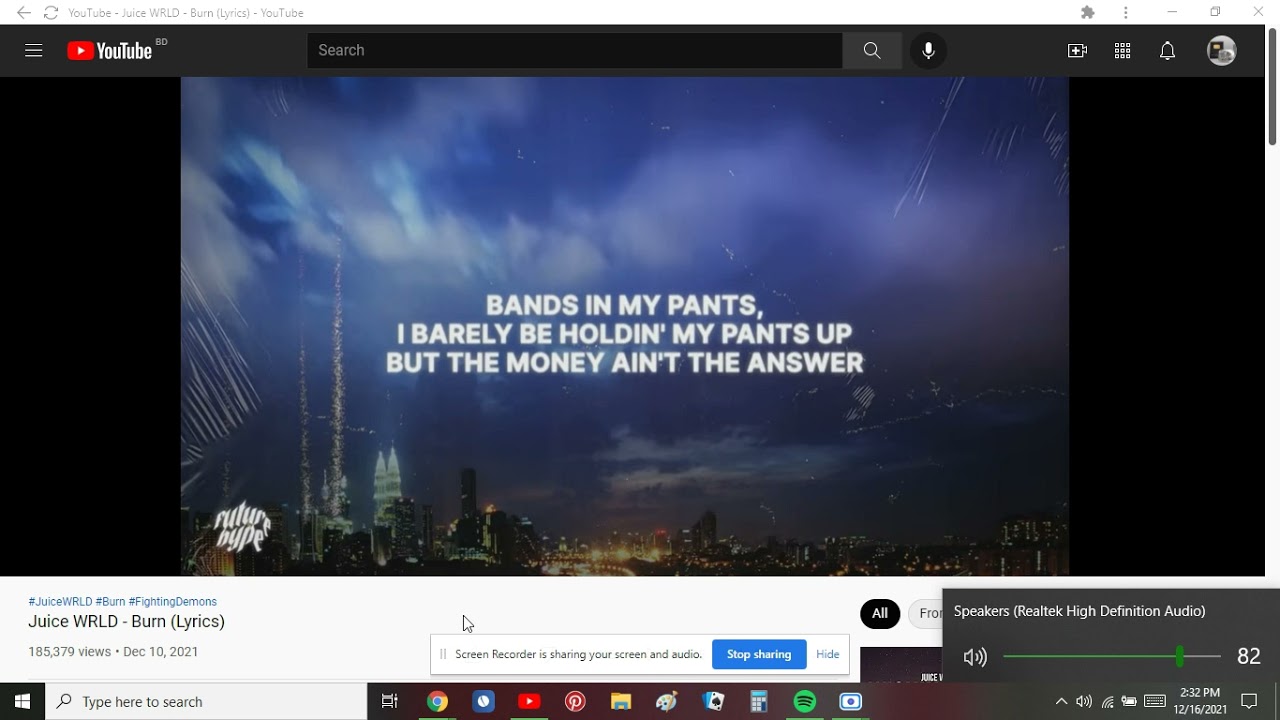 Juice WRLD Burn (Lyrics) 😎😎😎😎😎😎 YouTube