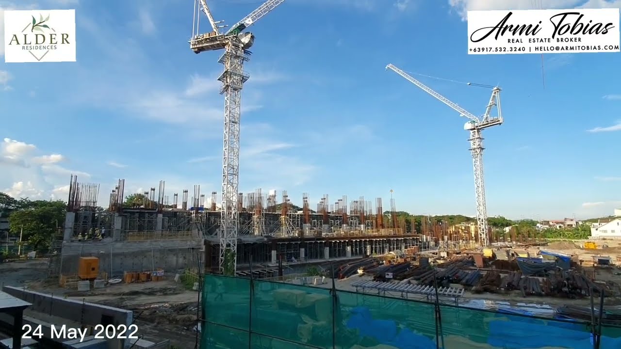 DMCI Alder Residences' Construction as of 24-May-2022