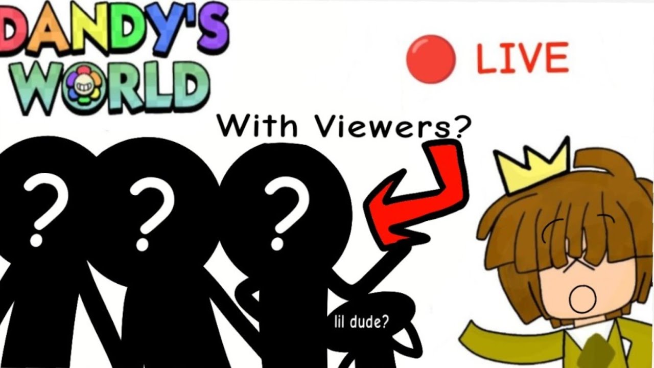 Playing Dandys World With VIEWERS ON LIVE🔴!