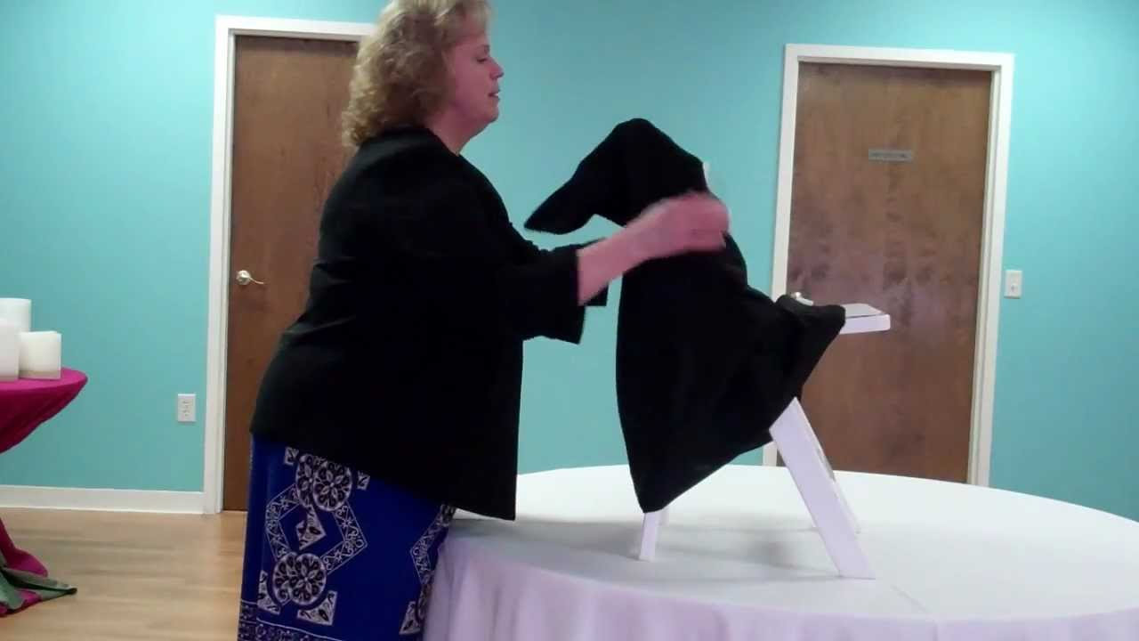How To Install A Folding Chair Cover - YouTube