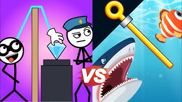 Thief Puzzle vs Save the Fish Gameplay | Satisfying ASMR Mobile Games | iOS & Android