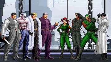 [KOF Mugen] Ryuji Yamazaki Team vs Heidern Team