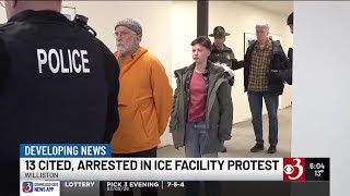Police arrest protesters during sit-in at Williston DHS facility