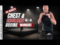 30 Min Chest &amp; Shoulder Dumbbell BOXING Workout | Follow Along