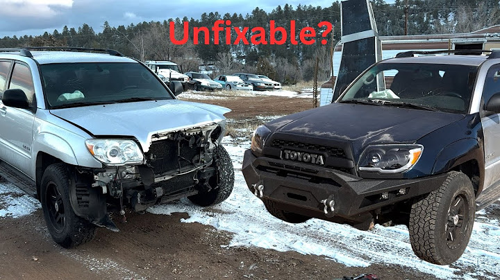 Fixing a Totaled 4th gen 4runner