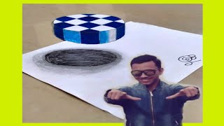 3D TRICK ART ON PAPER || TRY TO DO FLOATING CHESS ||