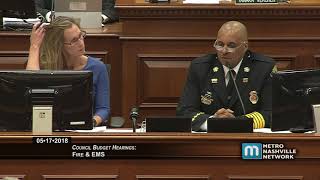 05/17/18  Council Budget Hearings: Fire & EMS