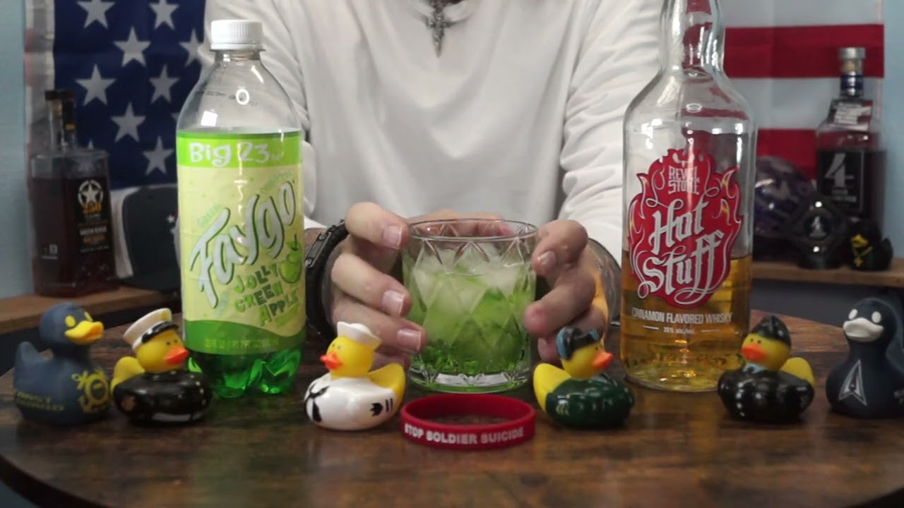 Earl Johnson - Revel Stoke Hot Stuff Cinnamon Whiskey & Faygo Jolly Green Apple Soda