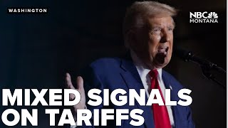 President Trump sends mixed signals on tariffs, weighs possibility of 'complete tax cut'