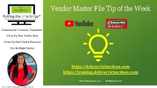 A USPS Change That Can Cause IRS Fines | Vendor Master File Tip of the Week Wealth