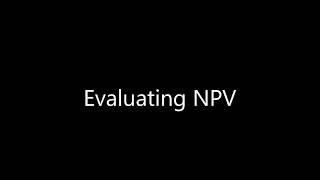Evaluating NPV Estimates part1