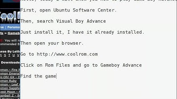 How to play Gameboy Advance on Linux. (Xubuntu)