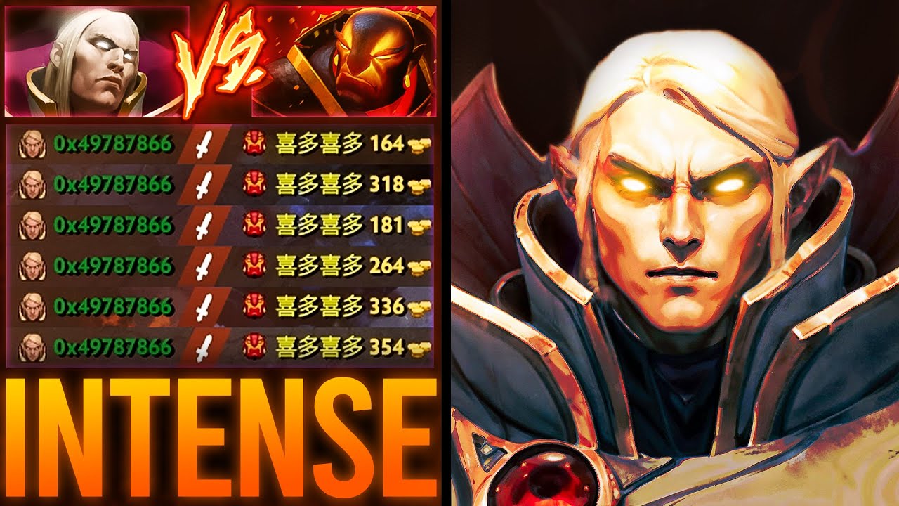 INTENSE 46-Min Game!! Invoker vs Ember Spirit Mid | Dota 2 Invoker