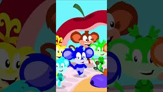 Ten Little Monkeys #trending #viral #shorts #cartoon #kidssongs #preschool #forkids #ytkids