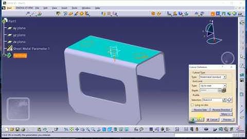 Bracket design in CATIA V5