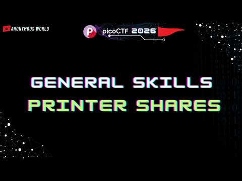 Printer Share Pico CTF 2026 Walkthrough | General Skills