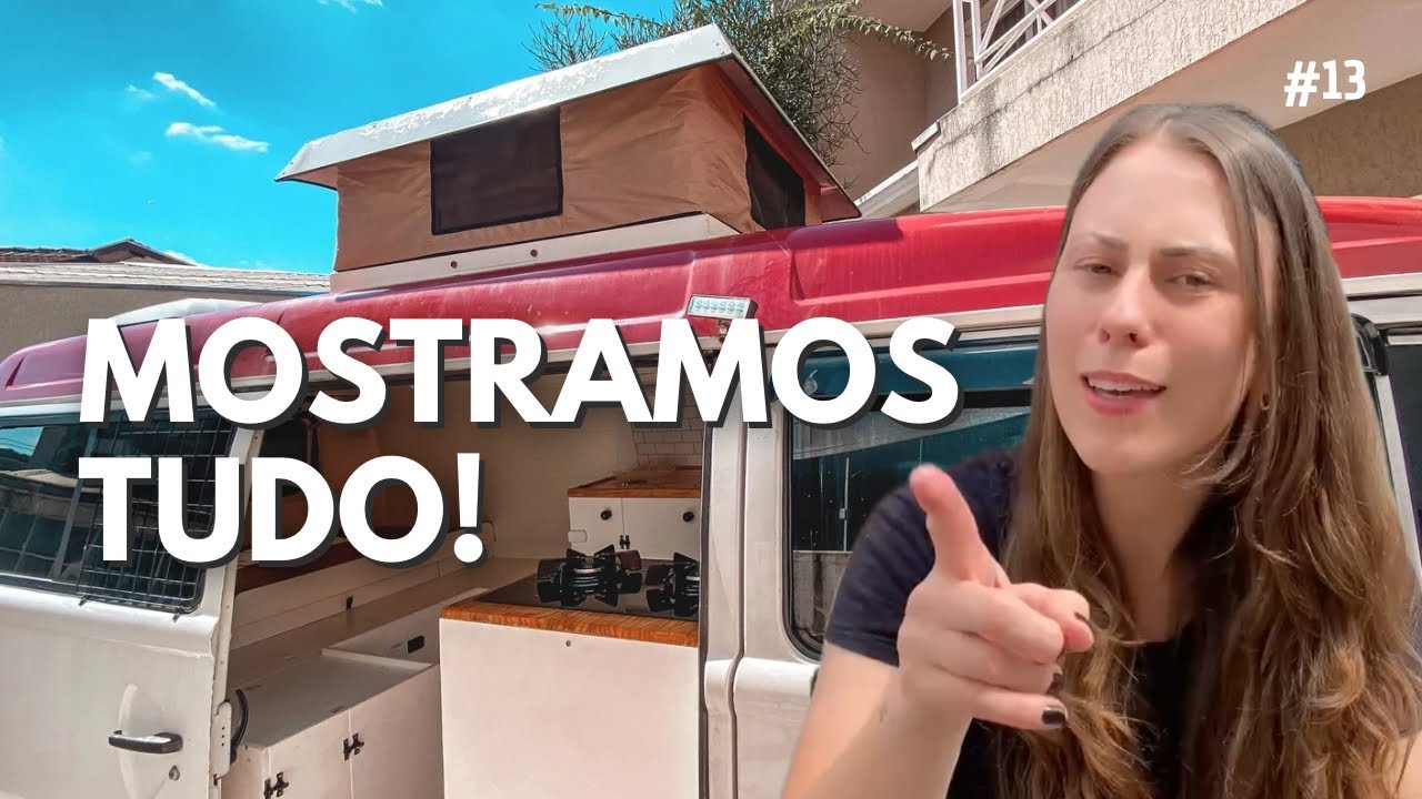 DETALHES do TETO POP-UP feito em CASA | CONSTRUÇÃO KOMBI HOME  | C.E.34