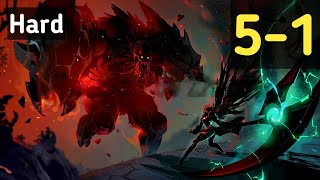 Node 5-1 | LUNAE | Hard | Shadow of Death | Epic Boss & Dark Action | No Commentary Walkthrough