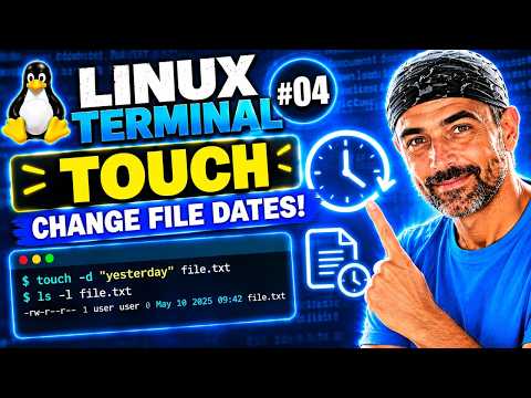 🚀 Linux Terminal #04 – touch: Change File Timestamps Explained Simply