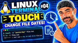 🚀 Linux Terminal #04 – touch: Change File Timestamps Explained Simply