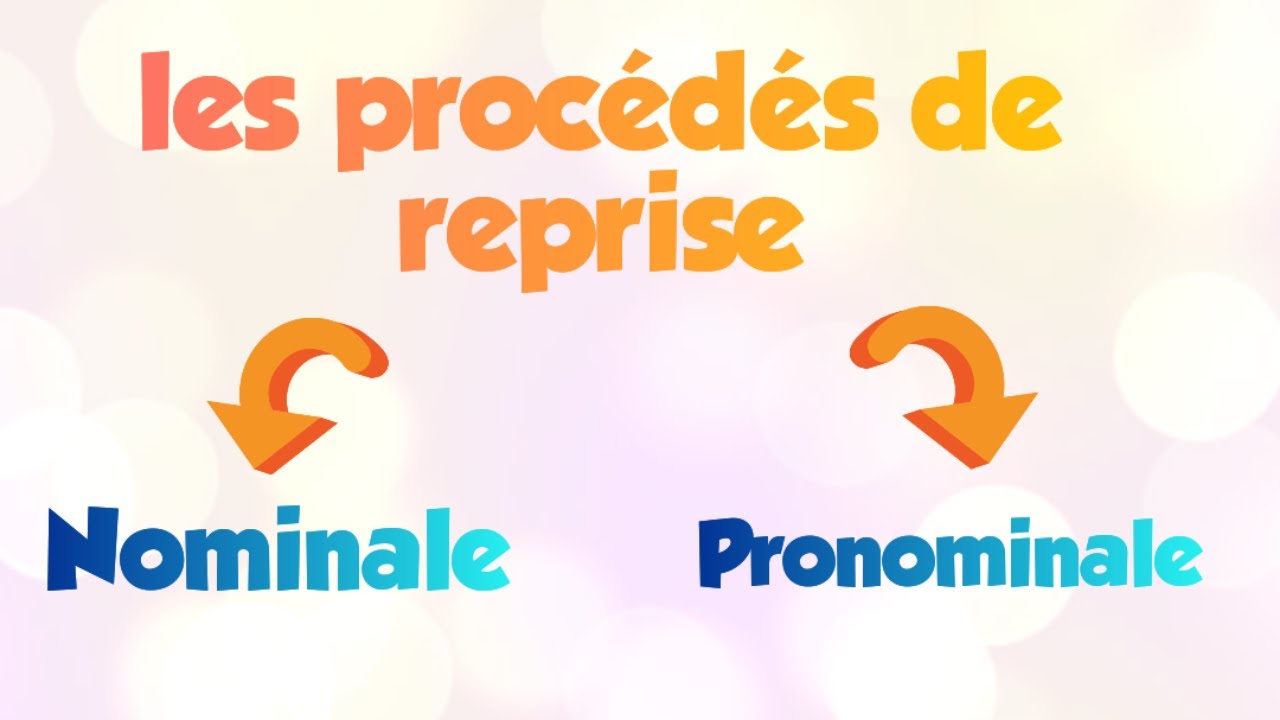 Maîtriser les procédés de reprise : nominale et pronominale facilement ...