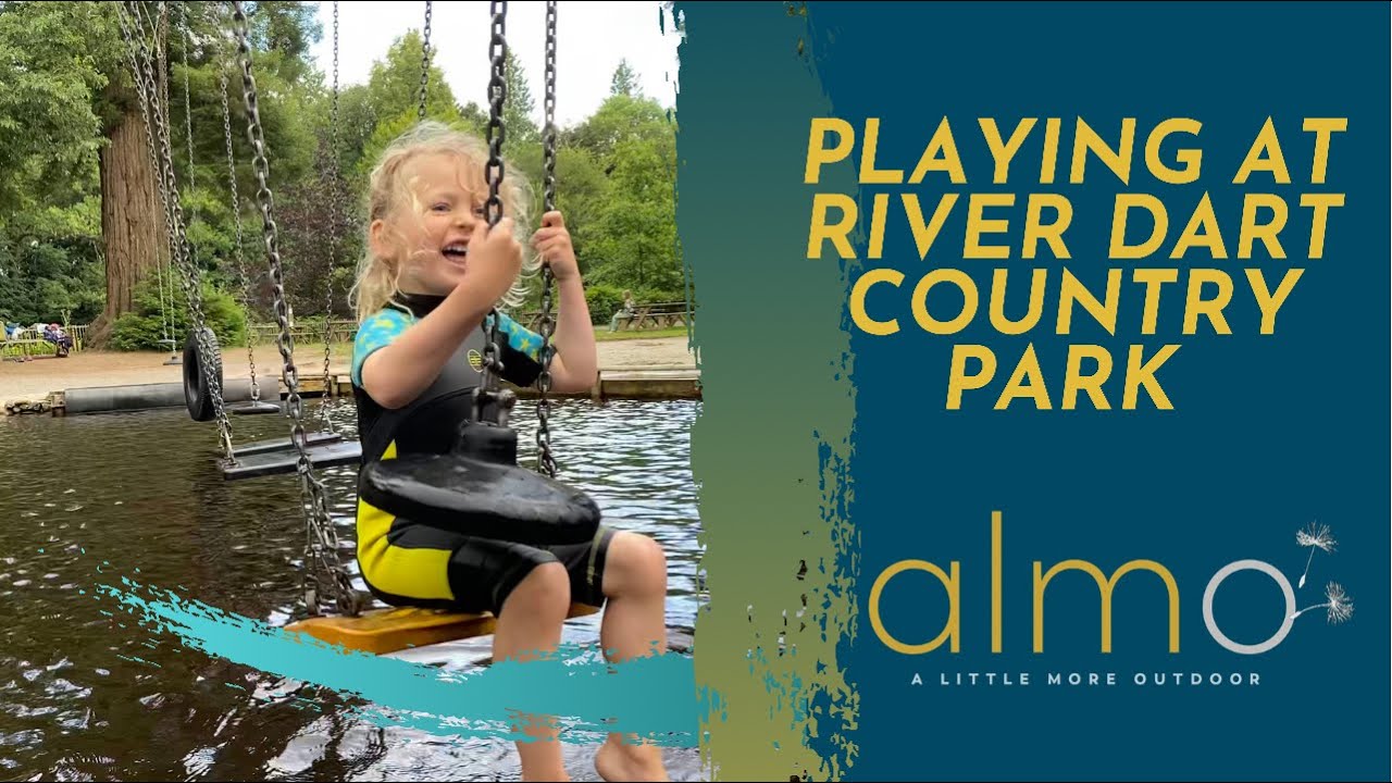 Playing at the River Dart Country Park