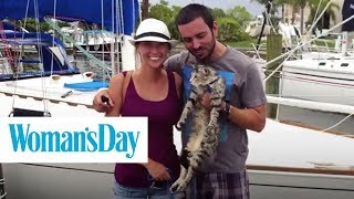 This Couple Quit Their Jobs to Travel the World By Sea With Their Cat | Woman&#39;s Day