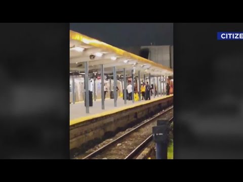 Subway train derails