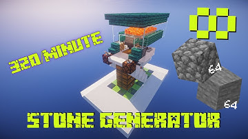 Minecraft Easy Fast AFK Stone Generator! 320/minute! 1.15/1.16/1/17