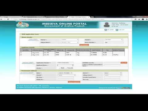 how to download 1B form through meeseva online portal